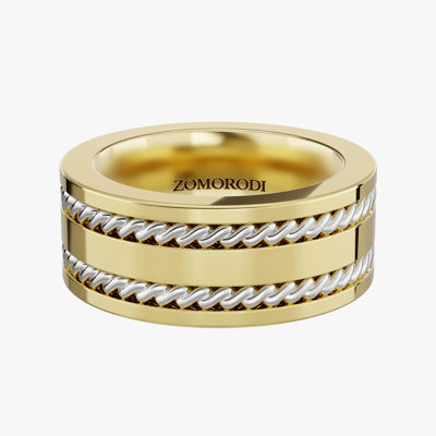 حلقه ازدواج طلای 18 عیار طرح تلما